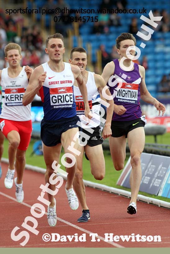 Mens 1500 metres, British Championships, Birmingham. Photo: David T. Hewitson/Sports for All Pics